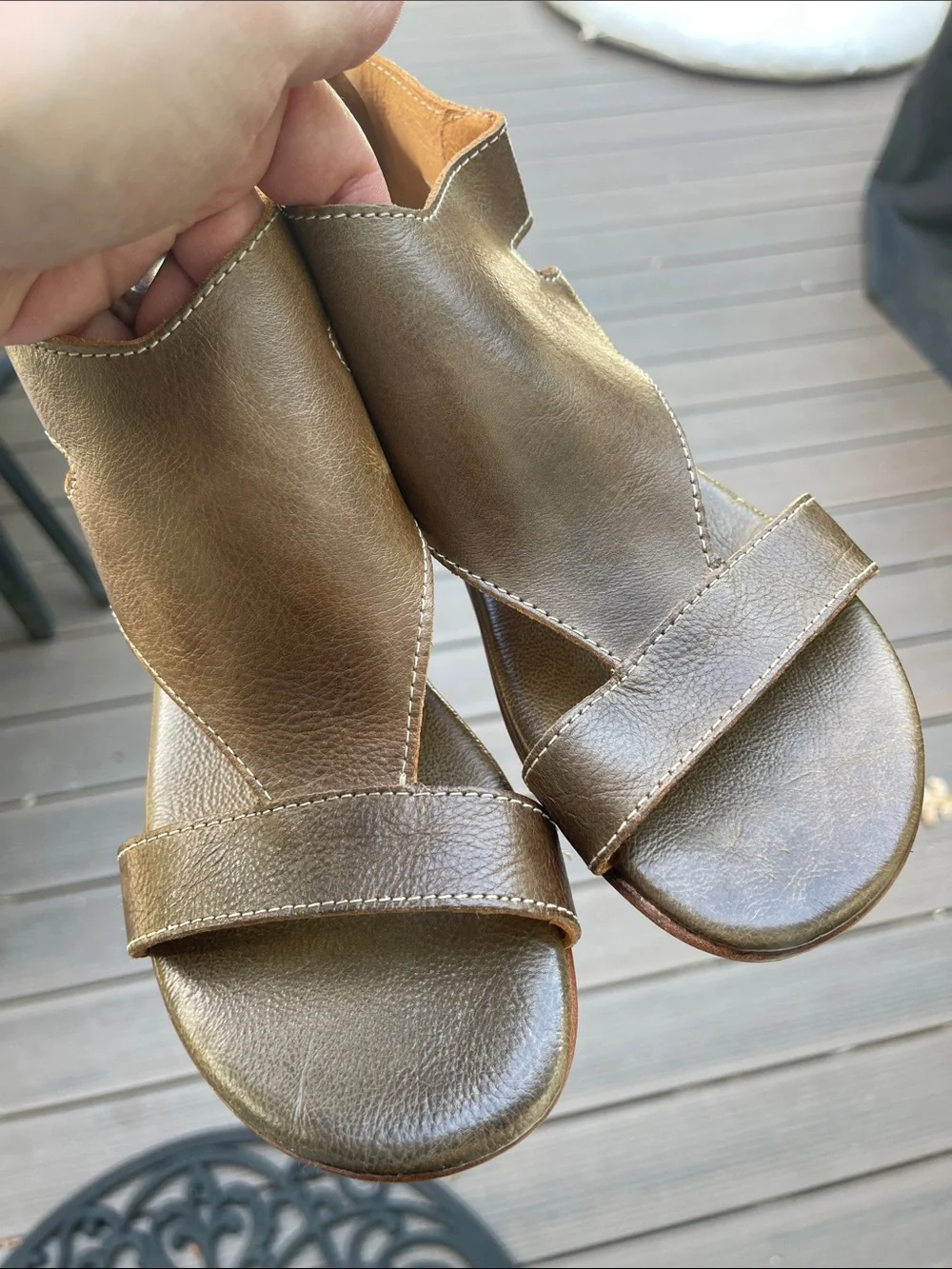 NWT Bed Stu Soto sandals - taupe rustic neutral brown - size 7 NEW